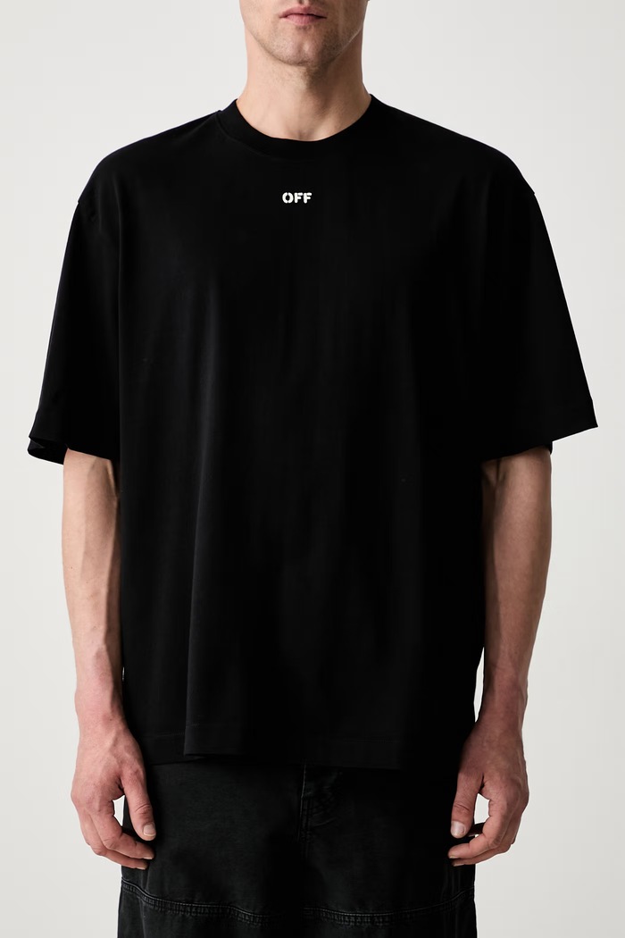 Off-White New Off Stamp t-shirt βαμβακερό ανδρικό μαύρο 44MAA120S26J00Y001
