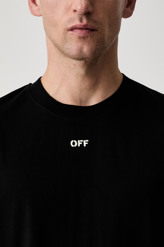 Off-White New Off Stamp t-shirt βαμβακερό ανδρικό 44MAA120S26J00Y001 μαύρο