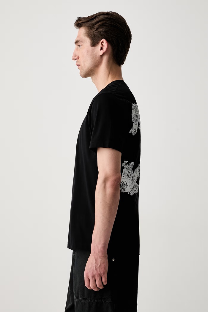 Off-White Heraldic Treshold Arrows тениска от памук мъжка 44MAA027S26J007001 черен SS26