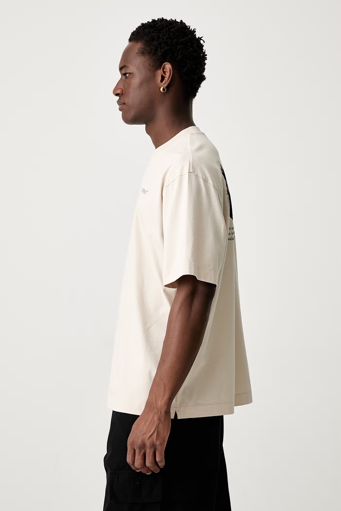 Off-White Half Arrows t-shirt βαμβακερό ανδρικό 44MAA120S26J008270 μπεζ SS26