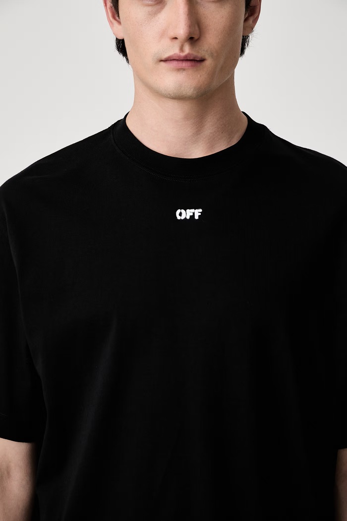 Off-White Rubbed Paint Arrows футболка бавовняна чоловіча 44MAA120S26J00J001 чорний