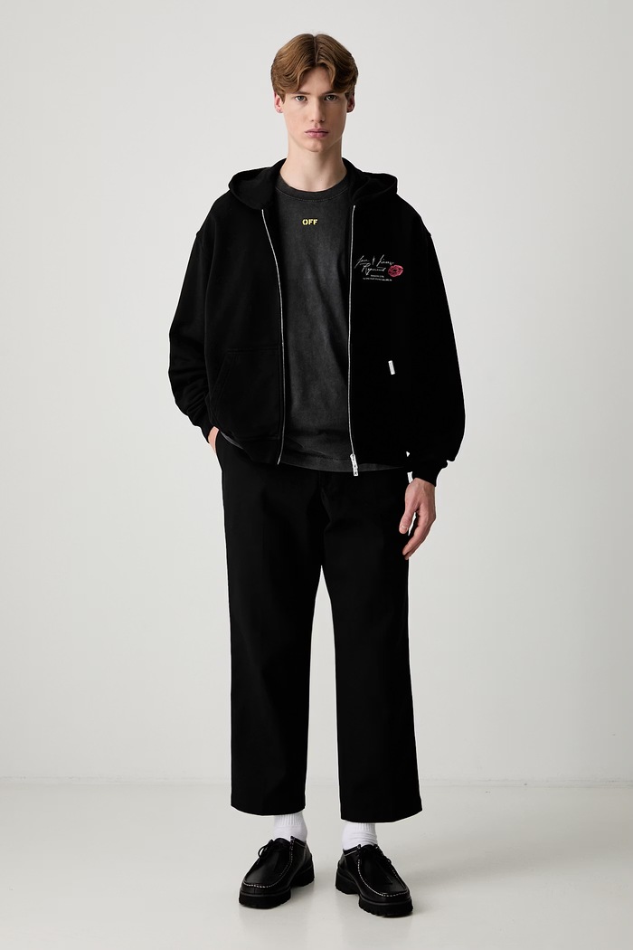 Off-White Fallen Caravaggio тениска от памук мъжка 44MAA120S26J00B001