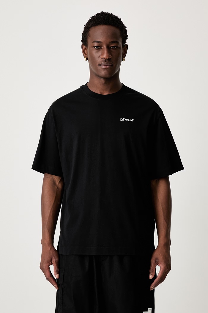 Одяг Off-White Half Arrows футболка бавовняна чоловіча 44MAA120S26J008001 чорний