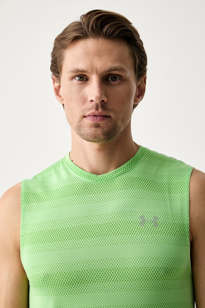 Under Armour top sportowy męski UA Velociti Tank zielony 6010888