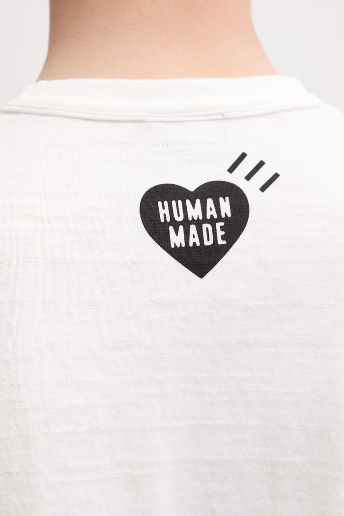 Human Made тениска от памук мъжка бял HM31TE016
