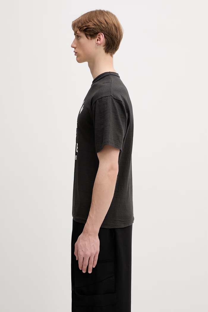 Human Made t-shirt βαμβακερό ανδρικό HM31TE009 μαύρο SS26