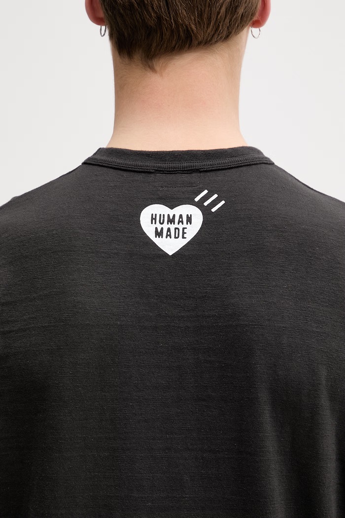 Human Made t-shirt βαμβακερό ανδρικό μαύρο HM31TE009