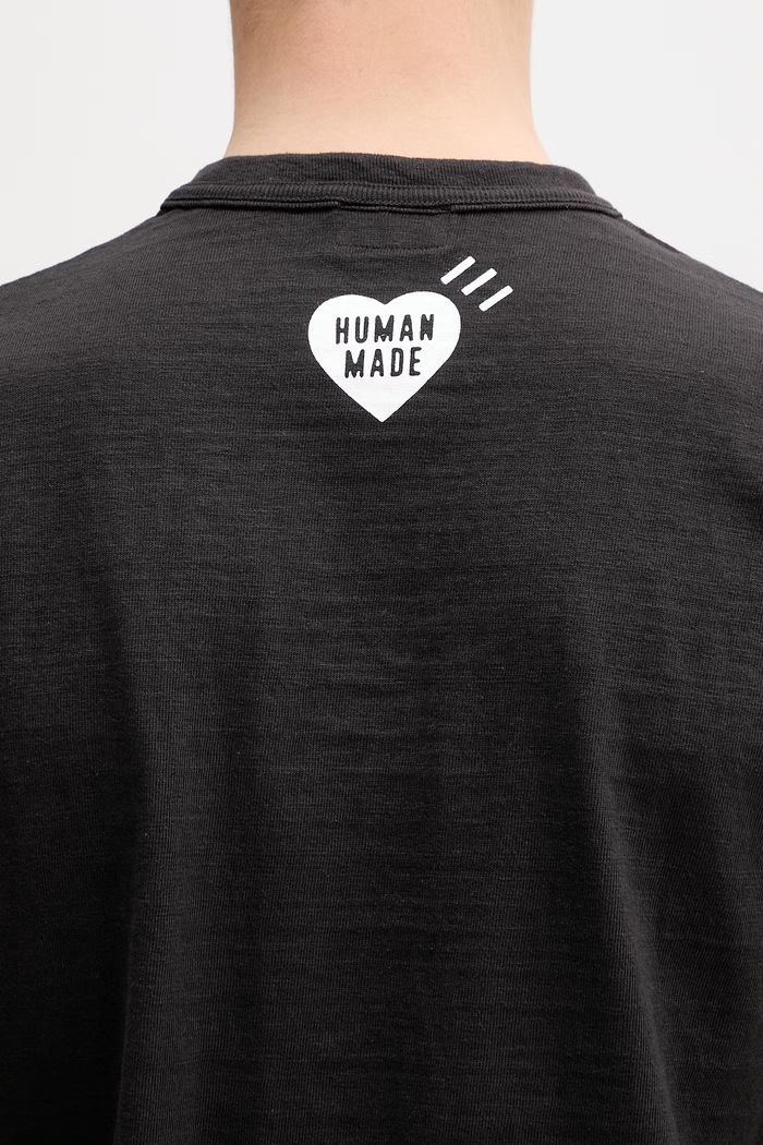 Human Made t-shirt βαμβακερό ανδρικό μαύρο HM31TE008