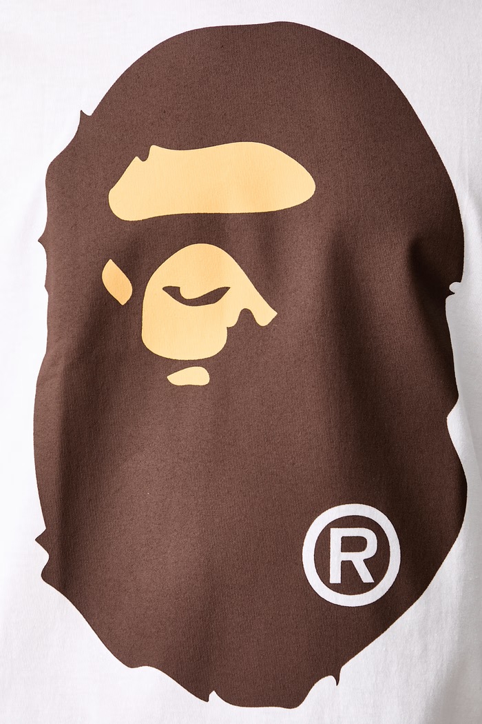 A Bathing Ape Big Ape Head T-shirt bawełniany męski 001TEM301002M biały