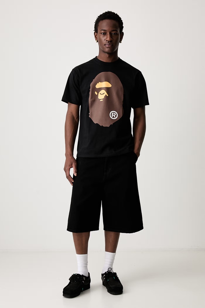 A Bathing Ape Big Ape Head T-shirt bawełniany męski 001TEM301002M