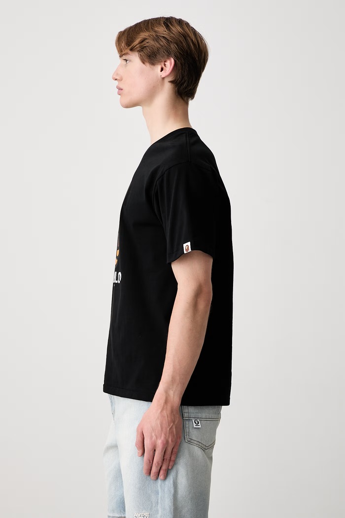 A Bathing Ape Baby Milo T-shirt bawełniany damski 002TEM301001M czarny SS26