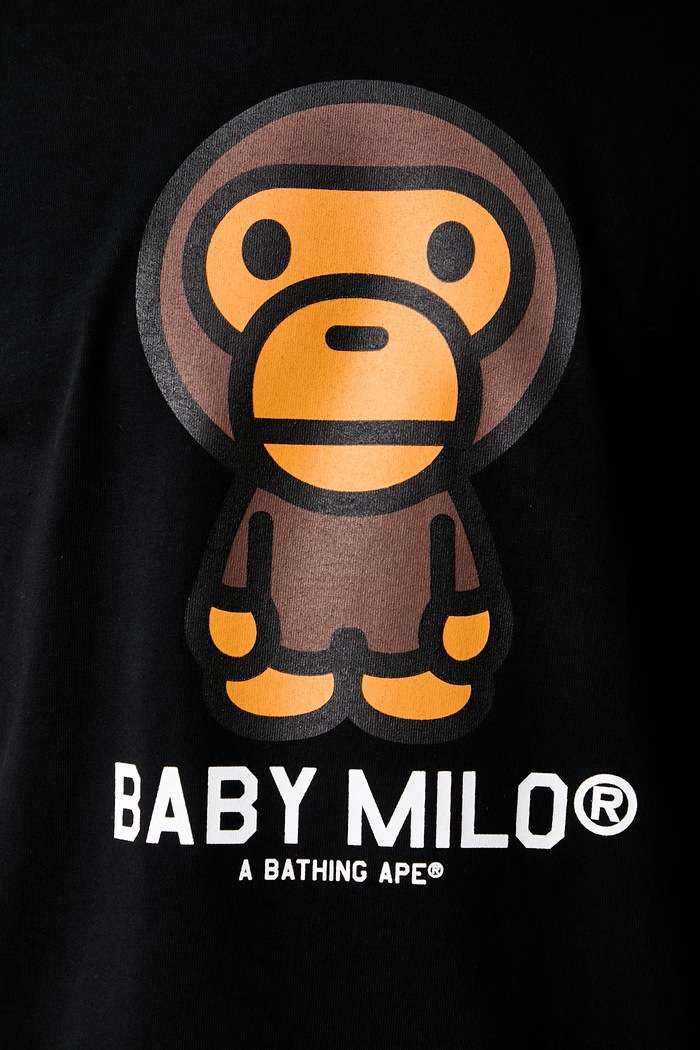 A Bathing Ape Baby Milo T-shirt bawełniany damski 002TEM301001M czarny