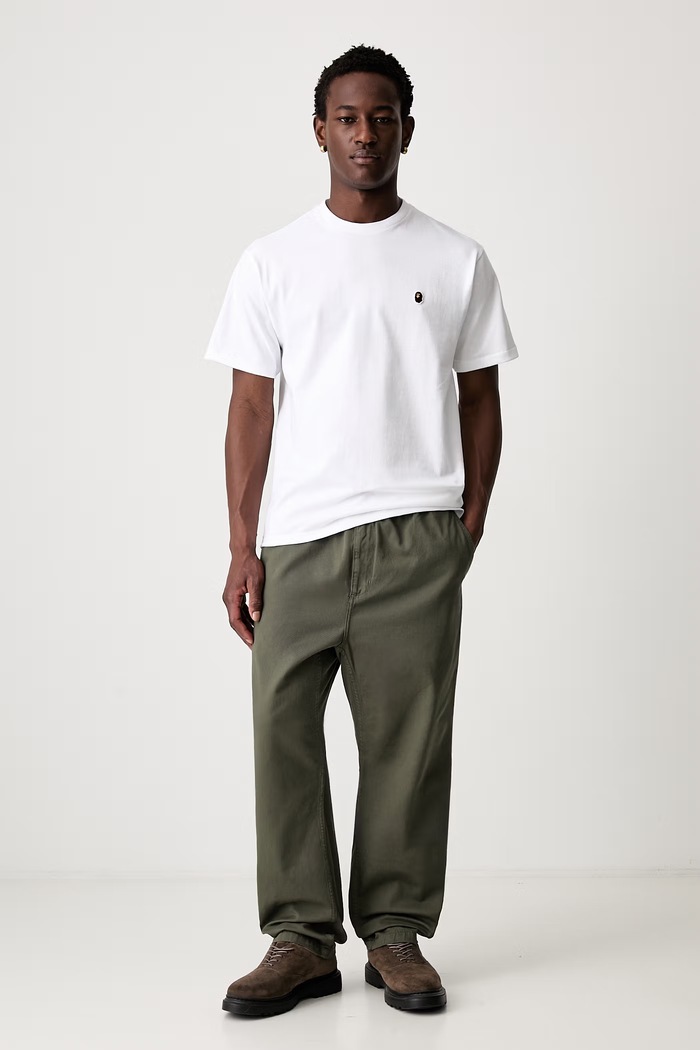 A Bathing Ape One Point T-shirt basic bawełniany męski 001TEM301003M