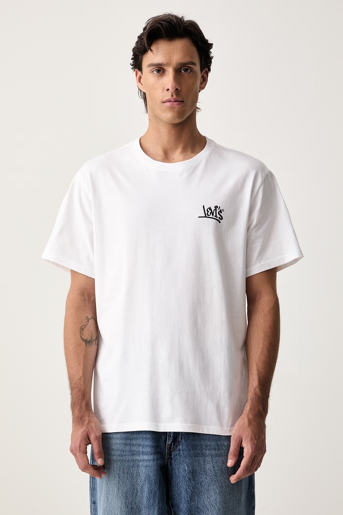 Odjeća Levi's majica za muškarce od pamuka RELAXED FIT TEE 16143.2627 bijela