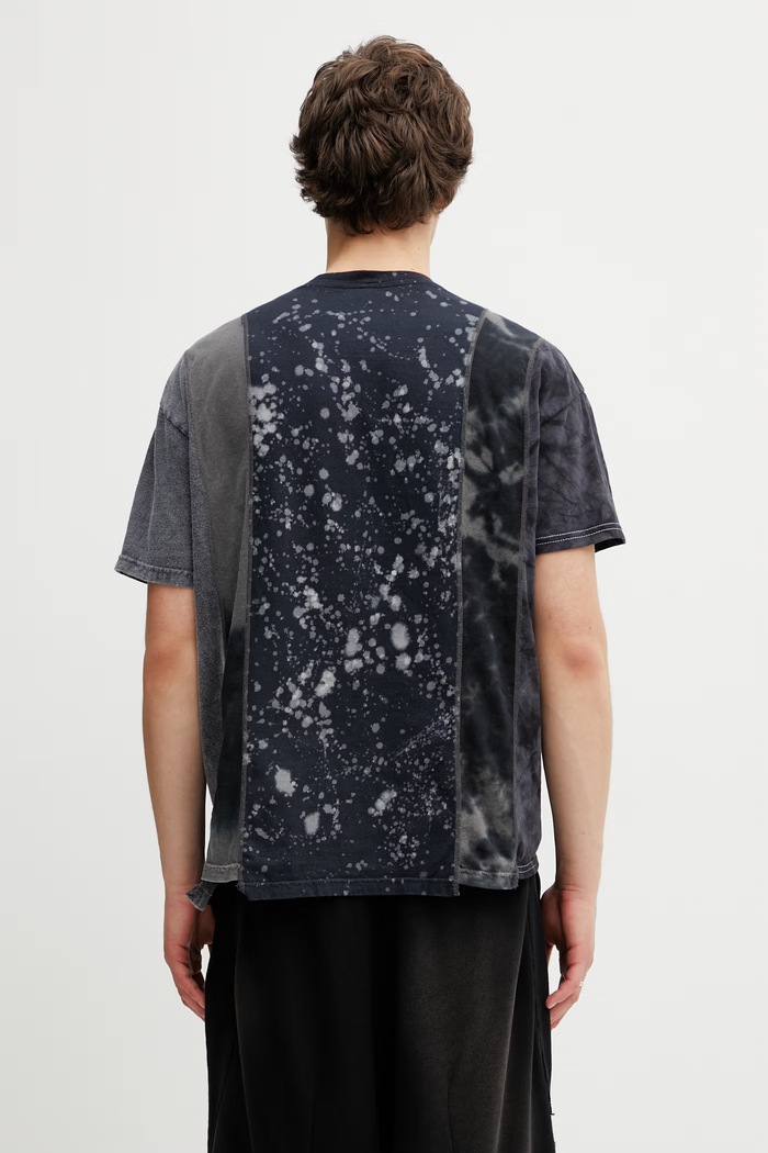 Îmbrăcăminte Needles tricou bărbătesc din bumbac SX497 bleumarin
