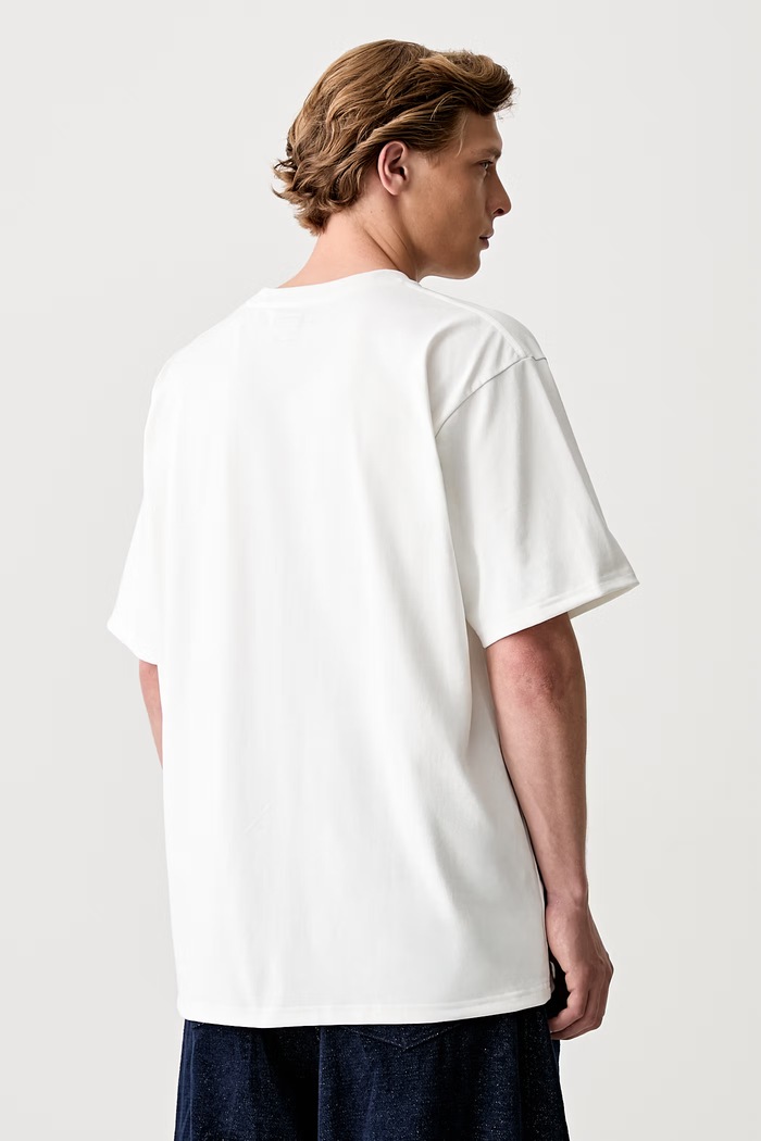 Clothing Needles t-shirt Men's SX450 white