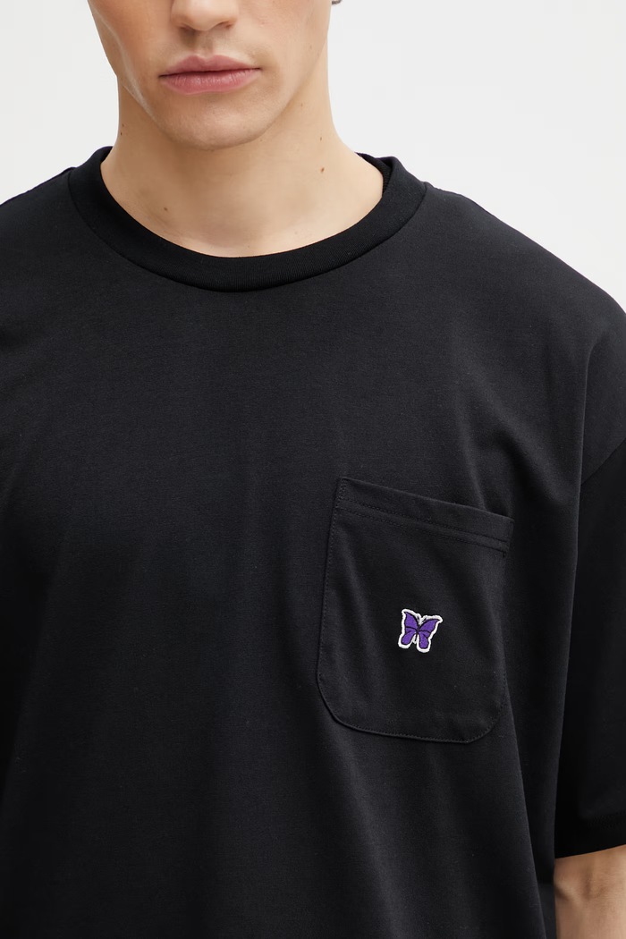 Needles t-shirt men's black SX450