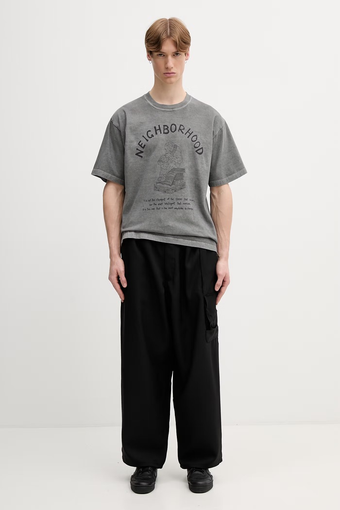 Neighborhood t-shirt βαμβακερό ανδρικό 261PCNH.ST11 γκρί