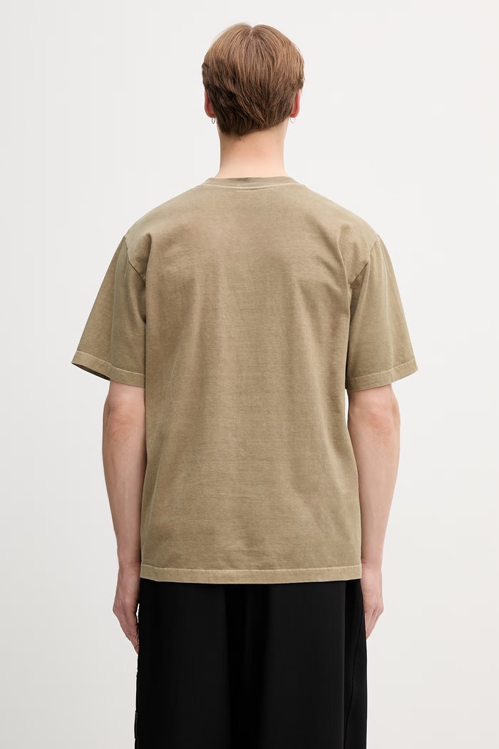 Ρούχα Neighborhood t-shirt βαμβακερό ανδρικό 261PCNH.ST11 πράσινο