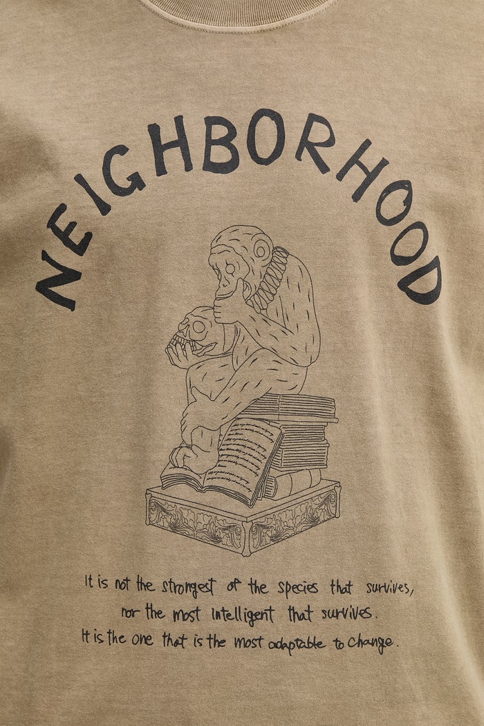 Neighborhood t-shirt βαμβακερό ανδρικό πράσινο 261PCNH.ST11