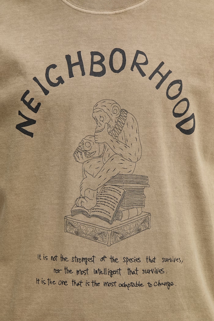 Neighborhood t-shirt βαμβακερό ανδρικό πράσινο 261PCNH.ST11