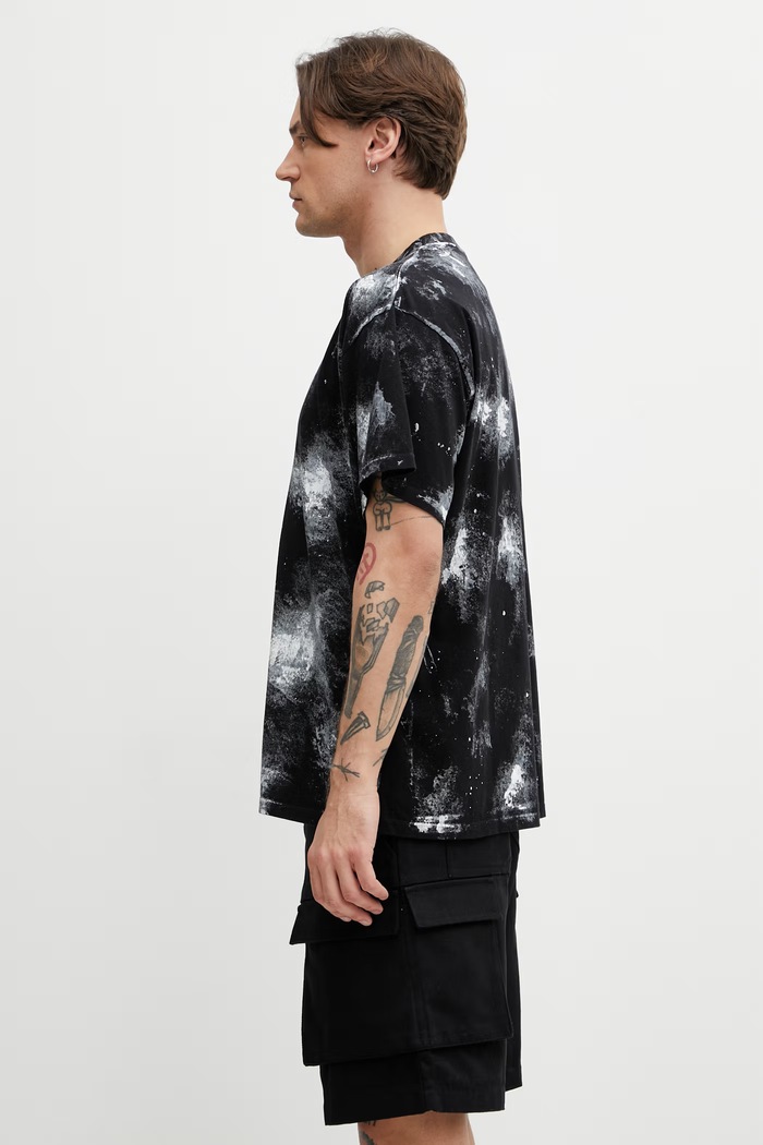 MM6 Maison Margiela футболка из хлопка для мужчин SH2GC0039.M20048 чёрный SS26