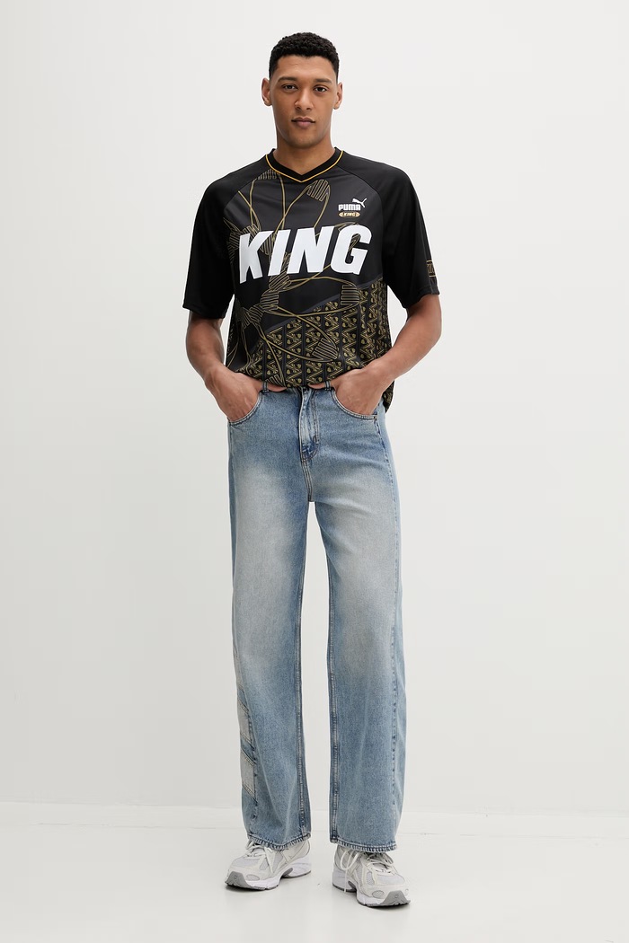Kratka majica Puma KING Extravaganza Jersey 634407 črna SS26
