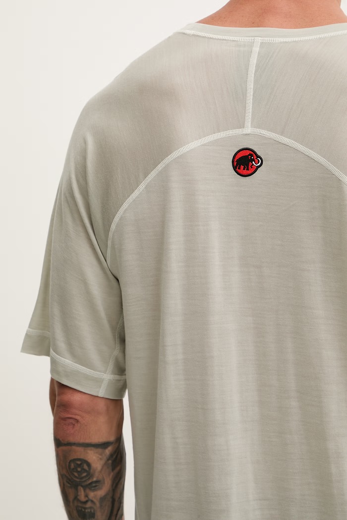 Mammut T-shirt trekkingowy z wełną Hiking patrol x mammut 1017.07950 zielony