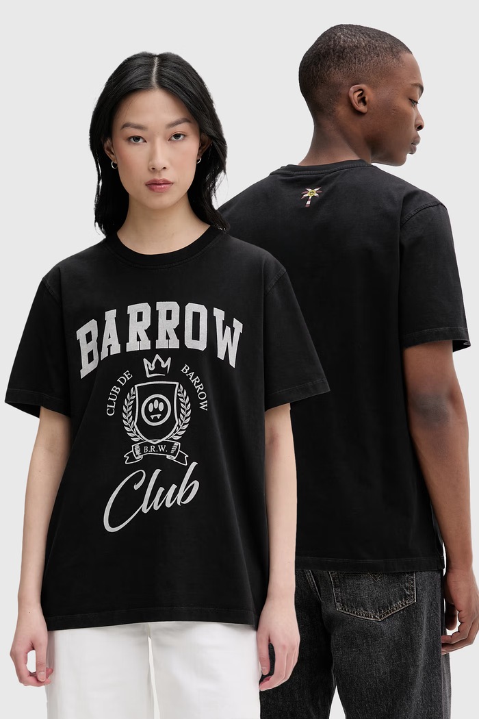 Barrow tričko bavlněné černá S6BWUATH019
