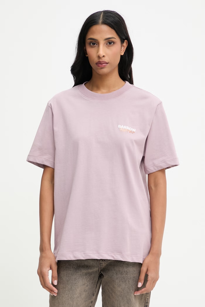 Barrow tricou din bumbac roz S6BWUATH076