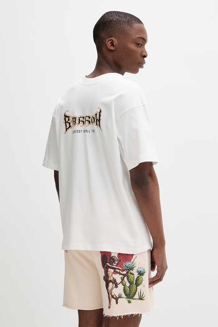 Barrow tricou bumbac S6BWUATH083 bej SS26
