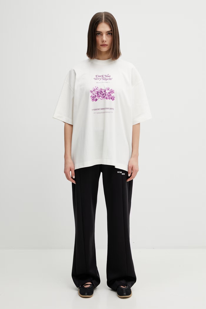 VETEMENTS t-shirt bawełniany Fuck You Very Much ME76TR263V