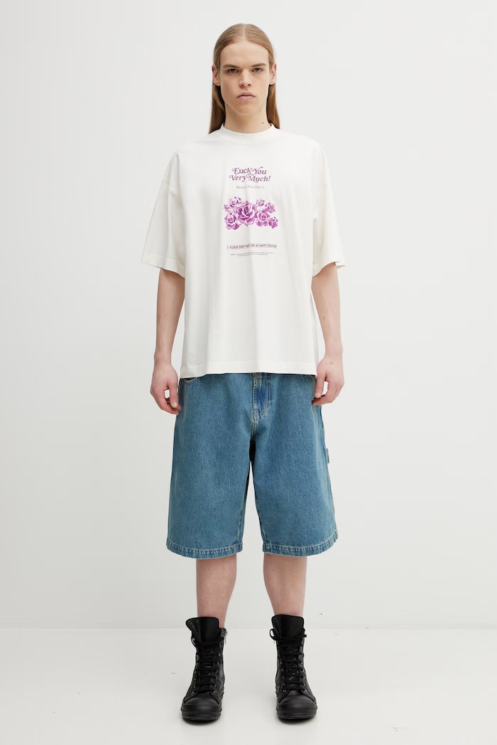 VETEMENTS t-shirt bawełniany Fuck You Very Much ME76TR263V