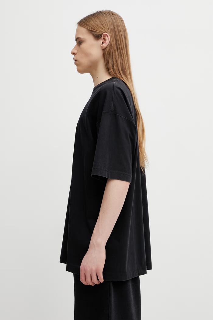 Odzież VETEMENTS t-shirt bawełniany Biker Cross ME76TR162B czarny