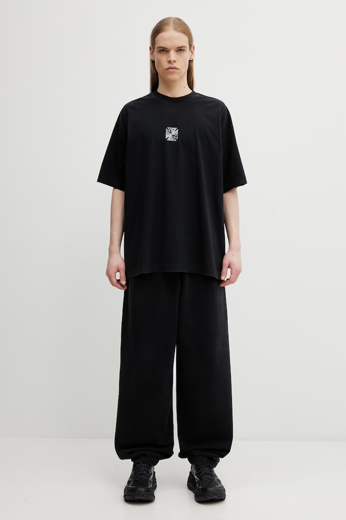 VETEMENTS t-shirt bawełniany Biker Cross ME76TR162B