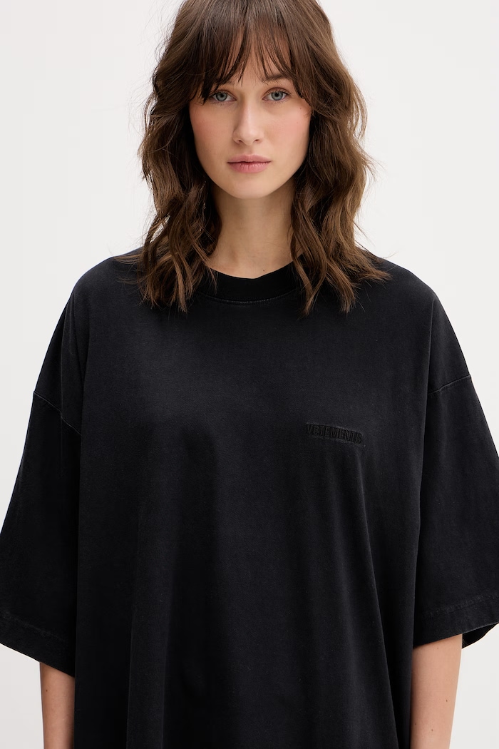 VETEMENTS t-shirt bawełniany Iconic Logo ME76TR139BB