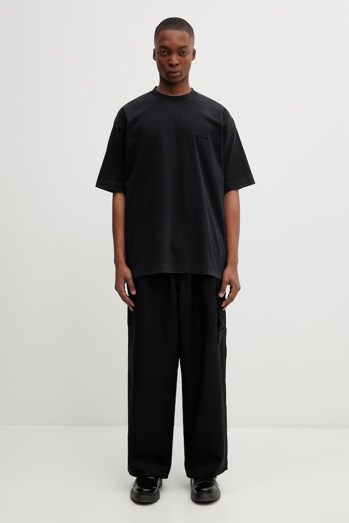 VETEMENTS t-shirt bawełniany Iconic Logo ME76TR139BB