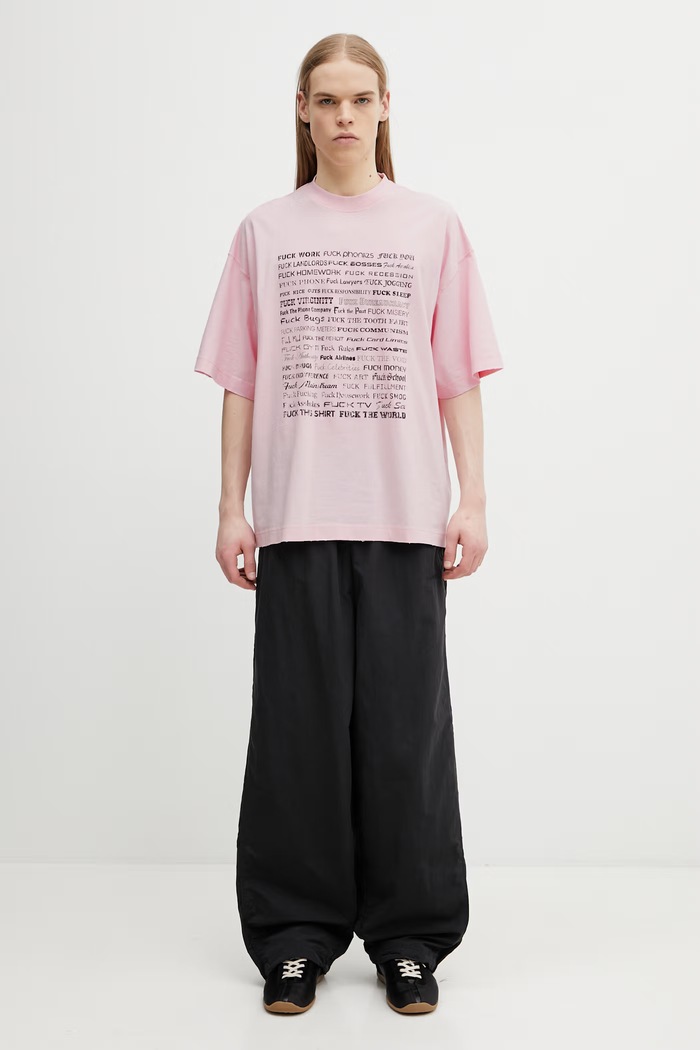VETEMENTS t-shirt bawełniany Fuck Everything ME76TR210PX