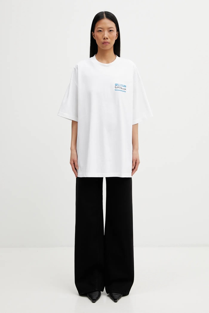 Bavlnené tričko VETEMENTS Sticker ME76TR227W