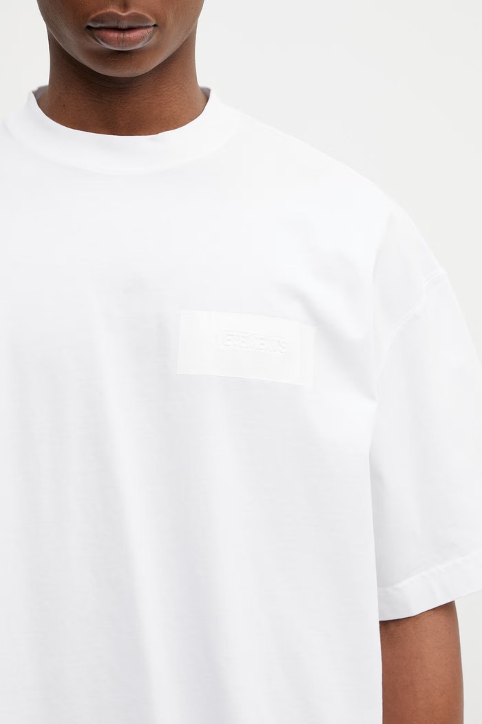 VETEMENTS t-shirt bawełniany Taped Logo ME76TR150W