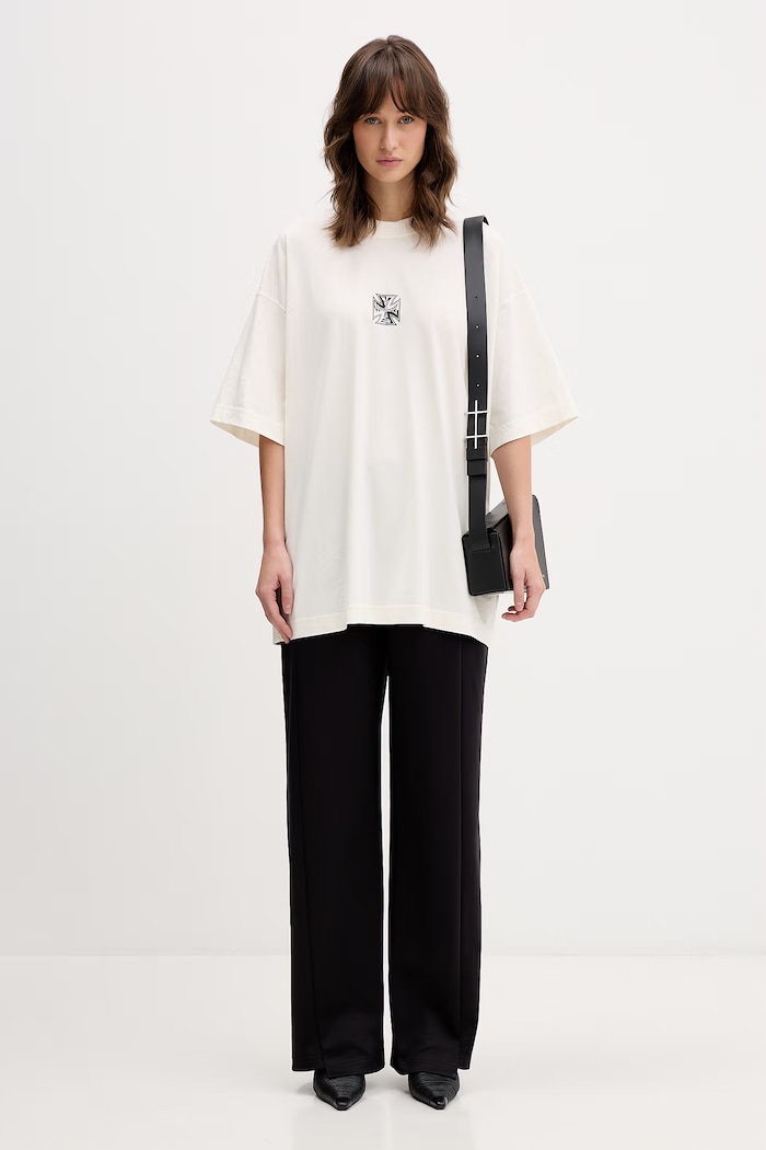 VETEMENTS t-shirt bawełniany Biker Cross Logo ME76TR168V