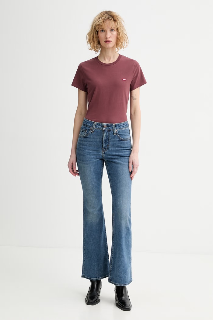 Îmbrăcăminte Levi's tricou din bumbac LSE_PERFECT A3116.0039 burgundia