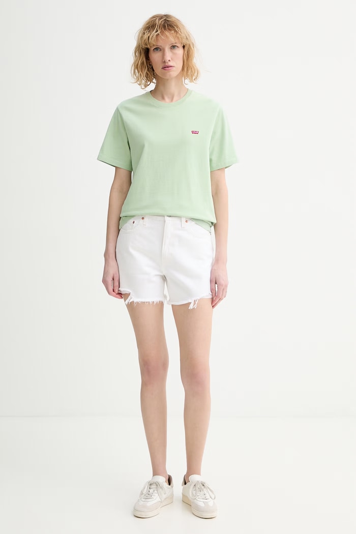 Oblečenie Bavlnené tričko Levi's LSE_SS ORIGINAL HM A3117.0111 zelená