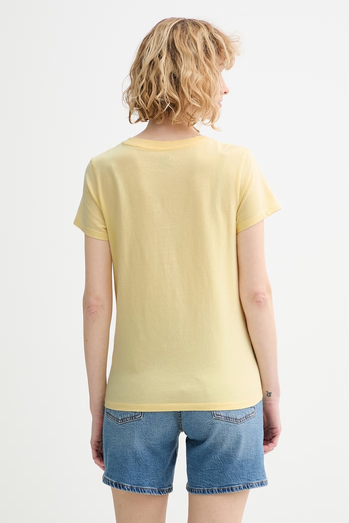 Îmbrăcăminte Levi's tricou din bumbac LSE_PERFECT VNECK A3170.0058 galben