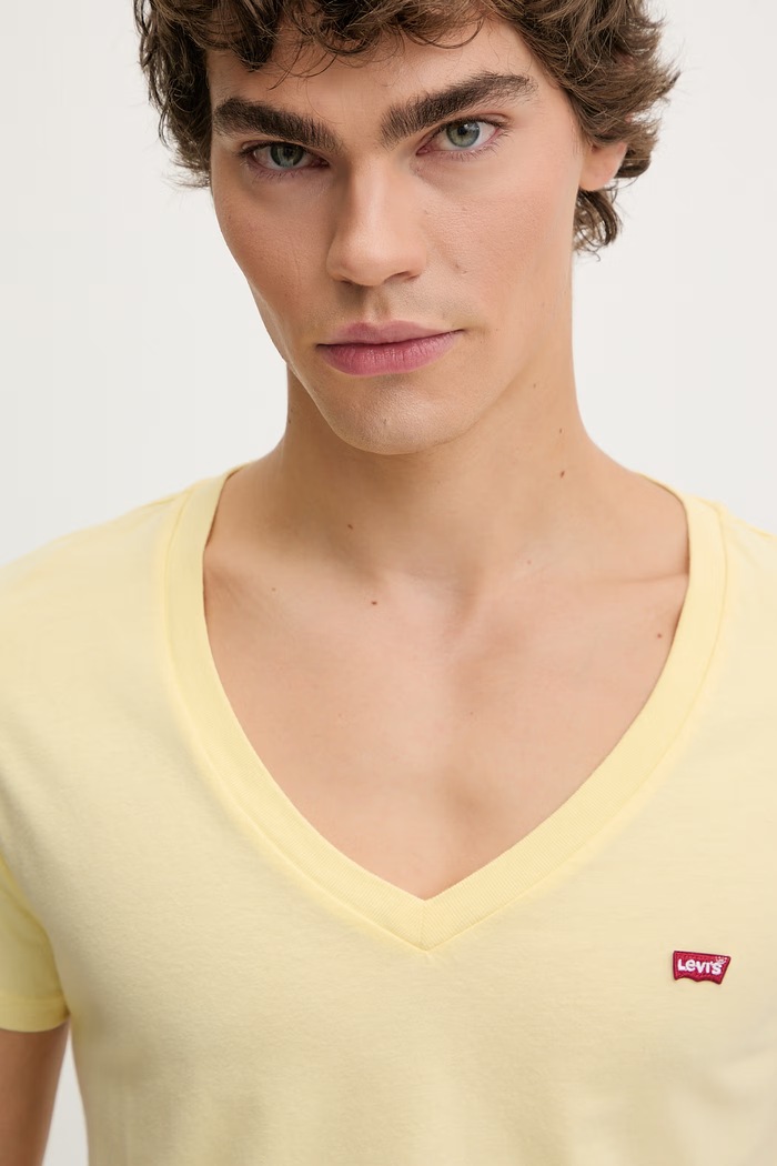 Levi's tricou din bumbac LSE_PERFECT VNECK A3170.0058