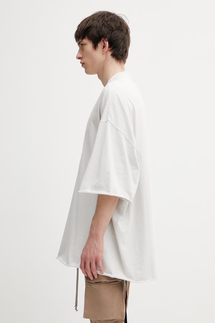 Rick Owens DRKSHDW tricou din bumbac Tommy DU01F4259.RN bej SS26