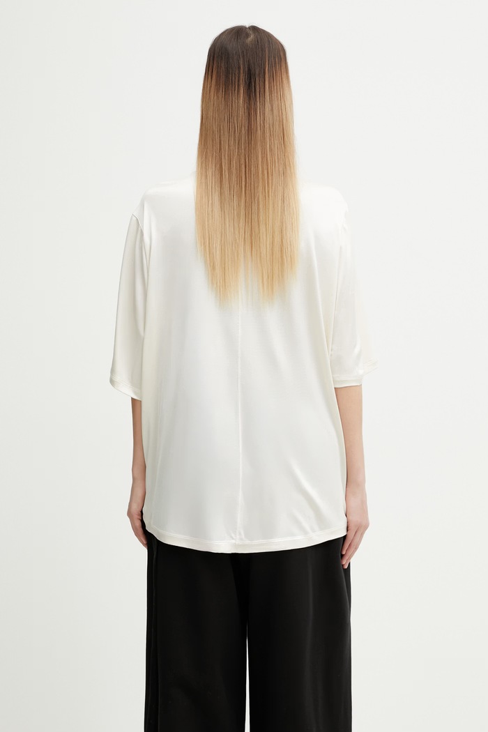 Oblečenie Rick Owens DRKSHDW Walrus tričko dámske DS01F4201.JL béžová