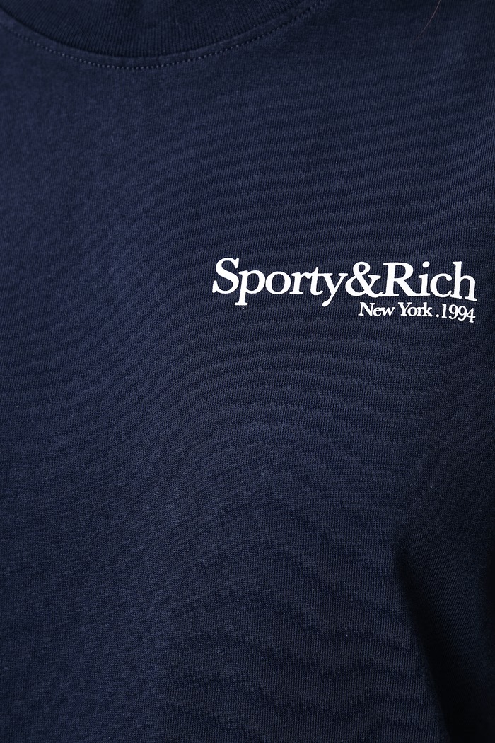 Sporty & Rich T-shirt bawełniany TO11973091BL106