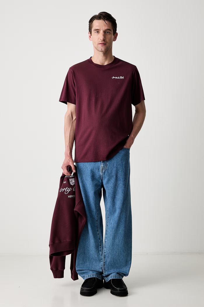 Sporty & Rich Syracuse T-shirt bawełniany TO11975325RE02