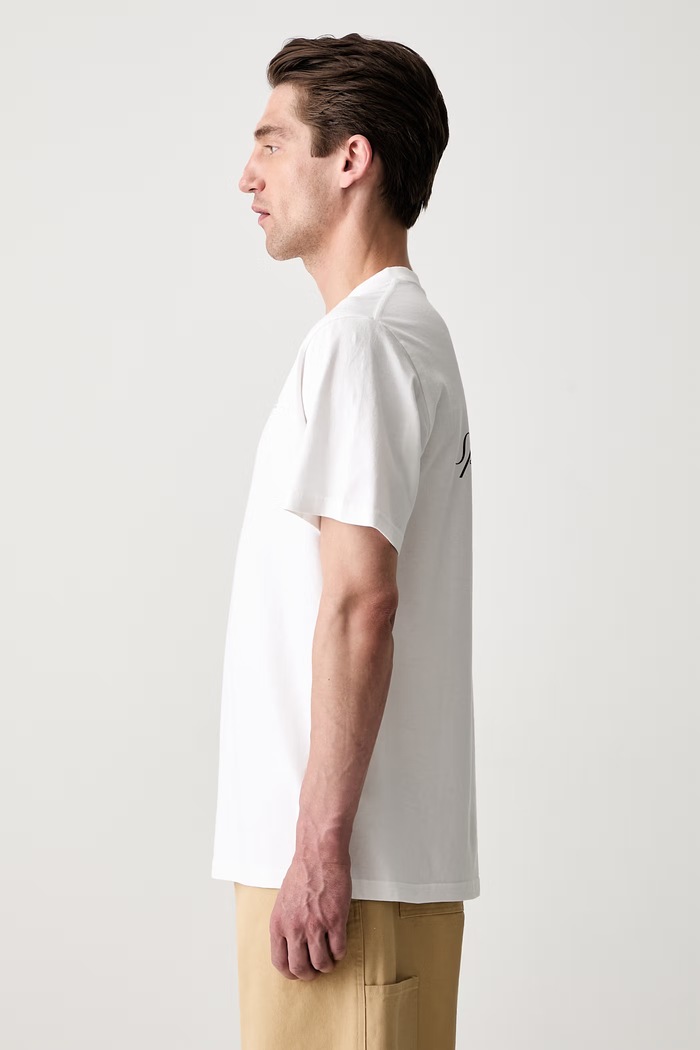 Sporty & Rich Syracuse T-shirt bawełniany TO11975325WH01 biały SS26